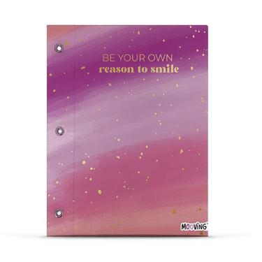 Carpeta Escolar 2 Tapas Con Cordon N°3 Mooving 2024 Brush Art.1003127